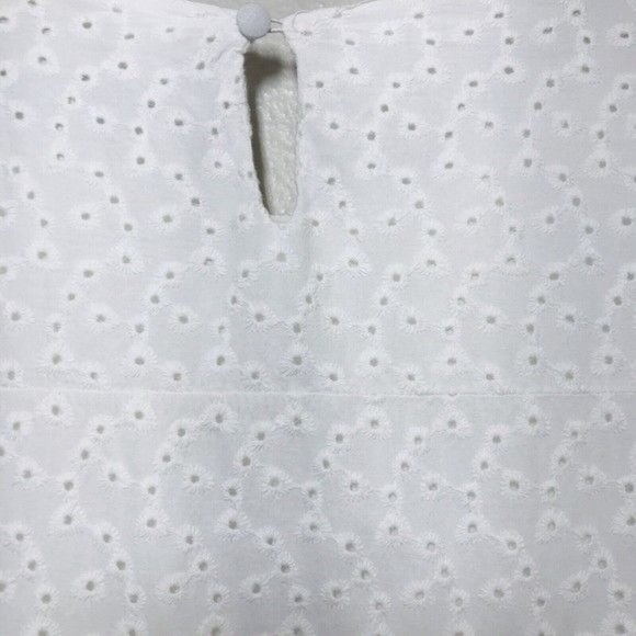 REFKA 100% Cotton Tiered Eyelet Maxi Dress Size Small - Picture 5 of 7